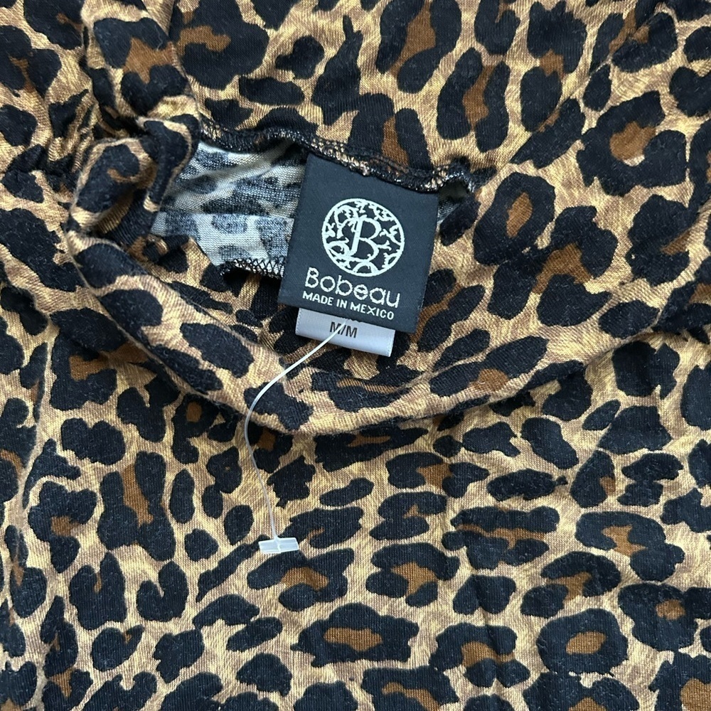Leopard Print Skirt Bobeau Women’s Size Medium - Picture 2 of 7